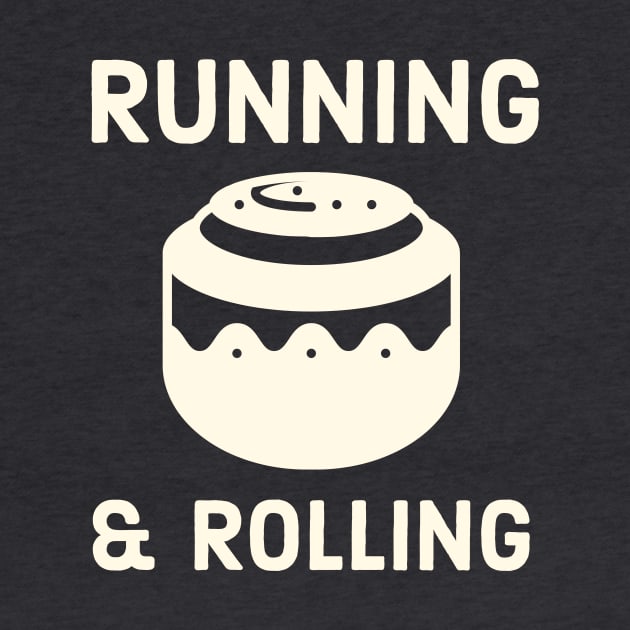 Cinnamon Roll Running and Rolling Pastry Chef by PodDesignShop
